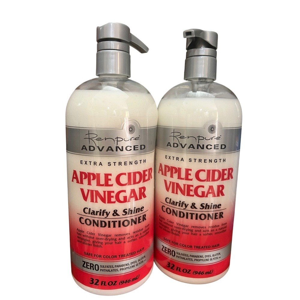 Renpure Advanced Apple Cider Vinegar Clarify & Shine‎ Conditioner 32oz 2-Pack